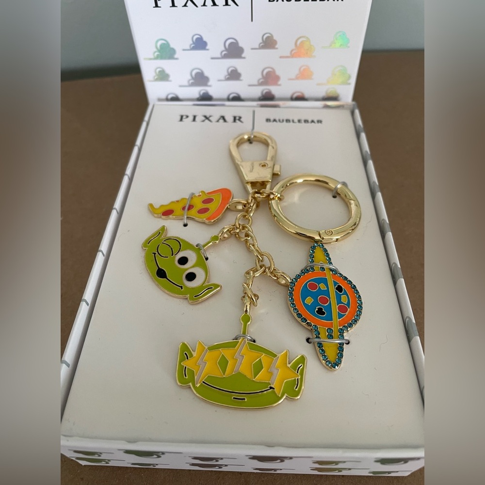 BaubleBar X Pixar Disney Toy Story Alien Bag Charm Keychain Character Space NEW